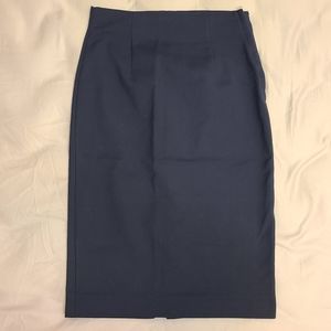 Zara Navy Pencil Skirt